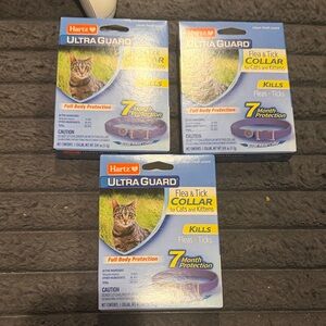 Bundle of 3 Hartz UltraGuard Flea & Tick Collar for Cats - Blue
